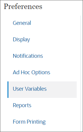Set Select User Variable